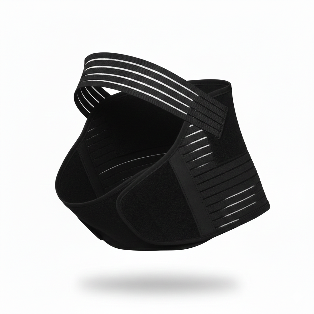 Ceinture de grossesse noire ajustable pour soutien prenatal maintien du ventre soulagement lombaire et confort optimal au quotidien