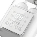 Chauffe biberon electrique avec ecran digital multifonction chauffage lait sterilisation decongelation et minuterie integree