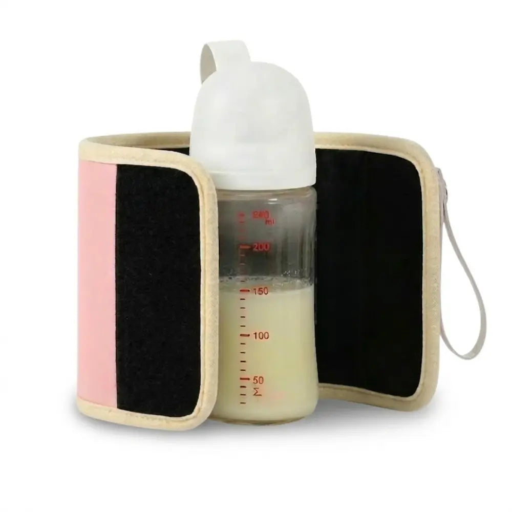 Chauffe biberon portable avec housse isotherme enveloppante maintien chaleur uniforme et protection optimale du biberon