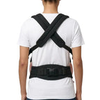 Ceinture de grossesse avec bretelles croisées offrant soutien du dos et maintien du ventre pour plus de confort pendant la maternité