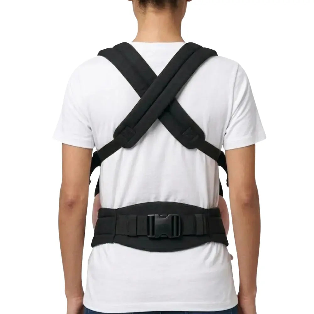 Ceinture de grossesse avec bretelles croisées offrant soutien du dos et maintien du ventre pour plus de confort pendant la maternité