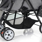 Grand panier de rangement sous poussette double pratique pour transporter sacs, courses et accessoires bébé