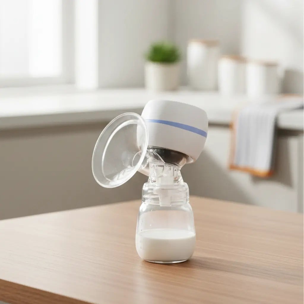 Tire-lait électrique compact avec biberon de stockage hermétique, solution pratique pour conserver le lait maternel