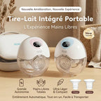 Tire-lait électrique portable double avec écran digital, extraction mains libres efficace et design compact pour mamans actives